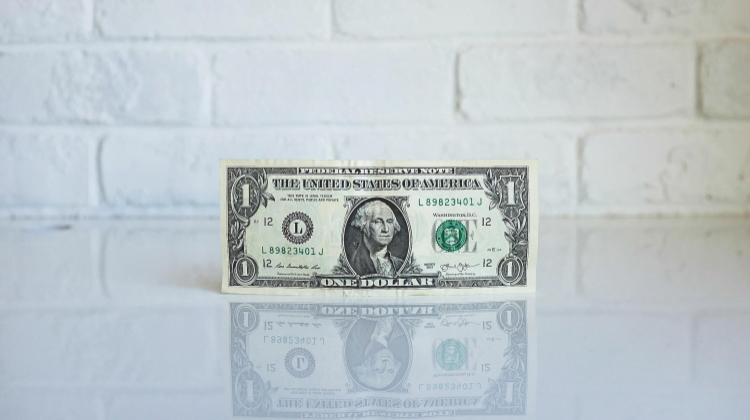 billete de dolar símbolo derecho bancario