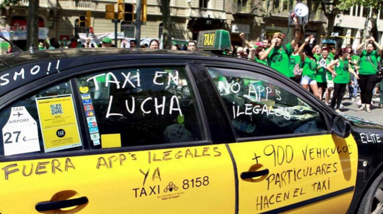 Huelga Taxistas 30 de Mayo 2017 Barcelona