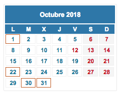 Calendario del contribuyente -diario juridico-