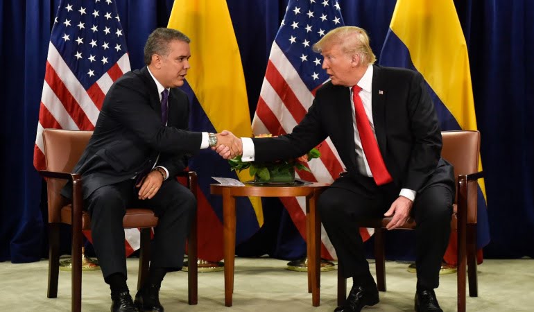 Colombia – Presidente Iván Duque se reúne con el presidente Trump duque trump