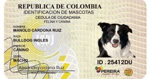cédula animal