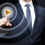 man in suit on a black background