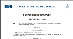 Publicada en el BOE la Ley de Eficiencia del Servicio Público de Justicia servicio publico - diario juridico